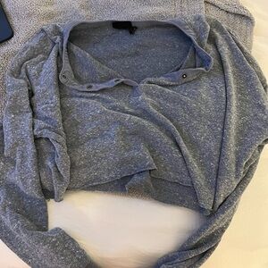 Urban Outfitters Heather Gray Textured CNN